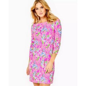 Lilly Pulitzer Dress Sophie Mini Boat Neckline Amethyst Moms The Word Sz M